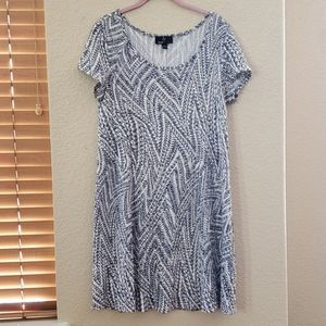 Ronnie Nicole Blue Grey Dress Large